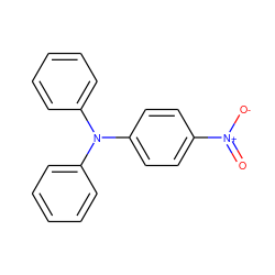 O=[N+]([O-])c1ccc(N(c2ccccc2)c2ccccc2)cc1 ZINC000003880590