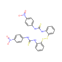 O=[N+]([O-])c1ccc(NC(=S)Nc2ccccc2SSc2ccccc2NC(=S)Nc2ccc([N+](=O)[O-])cc2)cc1 ZINC000473159165