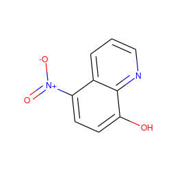 O=[N+]([O-])c1ccc(O)c2ncccc12 ZINC000015831592