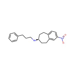 O=[N+]([O-])c1ccc2c(c1)CC[C@@H](NCCCc1ccccc1)CC2 ZINC000653748038