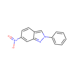 O=[N+]([O-])c1ccc2cn(-c3ccccc3)nc2c1 ZINC000000089473