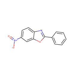 O=[N+]([O-])c1ccc2nc(-c3ccccc3)oc2c1 ZINC000003015407