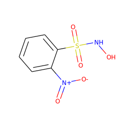 O=[N+]([O-])c1ccccc1S(=O)(=O)NO ZINC000013813802