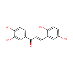 O=C(/C=C/c1cc(O)ccc1O)c1ccc(O)c(O)c1 ZINC000584655613