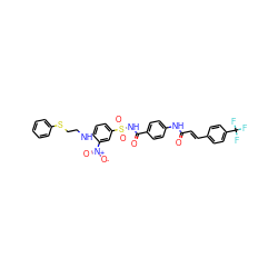 O=C(/C=C/c1ccc(C(F)(F)F)cc1)Nc1ccc(C(=O)NS(=O)(=O)c2ccc(NCCSc3ccccc3)c([N+](=O)[O-])c2)cc1 ZINC001772573543