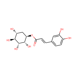 O=C(/C=C/c1ccc(O)c(O)c1)O[C@@H]1C[C@@H](O)[C@H](O)[C@@H](O)[C@H]1O ZINC000096283451