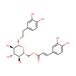 O=C(/C=C/c1ccc(O)c(O)c1)OC[C@H]1O[C@@H](OCCc2ccc(O)c(O)c2)[C@H](O)[C@@H](O)[C@@H]1O ZINC000014512219