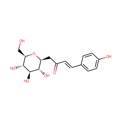 O=C(/C=C/c1ccc(O)cc1)C[C@@H]1O[C@H](CO)[C@@H](O)[C@H](O)[C@H]1O ZINC000096902242