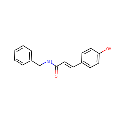 O=C(/C=C/c1ccc(O)cc1)NCc1ccccc1 ZINC000039021480