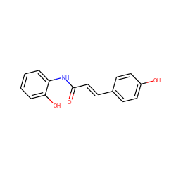 O=C(/C=C/c1ccc(O)cc1)Nc1ccccc1O ZINC000095592889