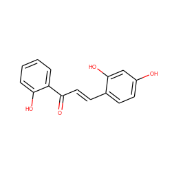 O=C(/C=C/c1ccc(O)cc1O)c1ccccc1O ZINC000006567781