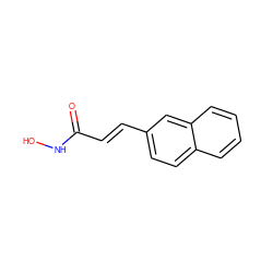 O=C(/C=C/c1ccc2ccccc2c1)NO ZINC000027654302