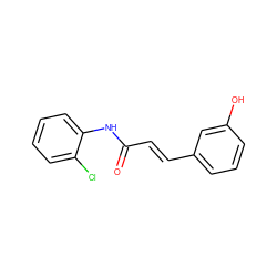 O=C(/C=C/c1cccc(O)c1)Nc1ccccc1Cl ZINC000095592301