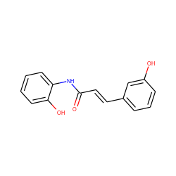 O=C(/C=C/c1cccc(O)c1)Nc1ccccc1O ZINC000095592612