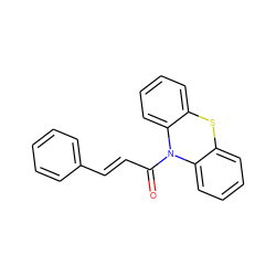 O=C(/C=C/c1ccccc1)N1c2ccccc2Sc2ccccc21 ZINC000003203900