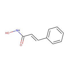 O=C(/C=C/c1ccccc1)NO ZINC000008615353