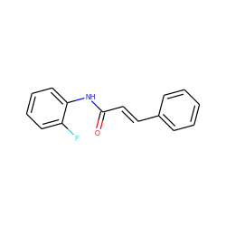 O=C(/C=C/c1ccccc1)Nc1ccccc1F ZINC000000443217