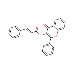 O=C(/C=C/c1ccccc1)Oc1c(-c2ccccc2)oc2ccccc2c1=O ZINC000001961787