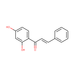 O=C(/C=C/c1ccccc1)c1ccc(O)cc1O ZINC000004252553