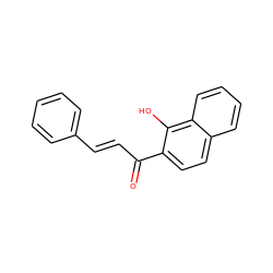 O=C(/C=C/c1ccccc1)c1ccc2ccccc2c1O ZINC000004836747