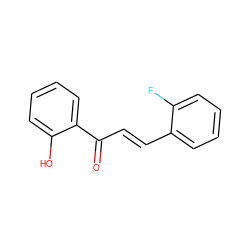 O=C(/C=C/c1ccccc1F)c1ccccc1O ZINC000004888354