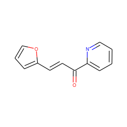 O=C(/C=C/c1ccco1)c1ccccn1 ZINC000005705234