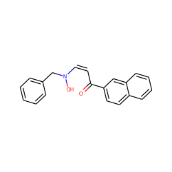 O=C(/C=C\N(O)Cc1ccccc1)c1ccc2ccccc2c1 ZINC000027324952