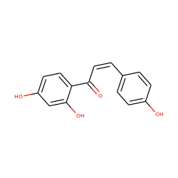 O=C(/C=C\c1ccc(O)cc1)c1ccc(O)cc1O ZINC000003869607