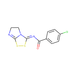 O=C(/N=C1\SSC2=NCCN21)c1ccc(Cl)cc1 ZINC000034040706