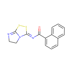 O=C(/N=C1\SSC2=NCCN21)c1cccc2ccccc12 ZINC000038440995