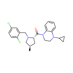 O=C([C@@H]1C[C@@H](F)CN1Cc1cc(Cl)ccc1Cl)N1CCN(C2CC2)c2ccccc21 ZINC000205199728