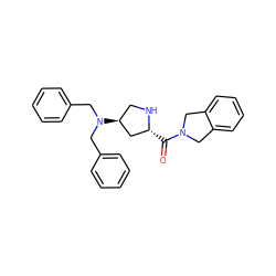 O=C([C@@H]1C[C@@H](N(Cc2ccccc2)Cc2ccccc2)CN1)N1Cc2ccccc2C1 ZINC000040845111