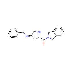 O=C([C@@H]1C[C@@H](NCc2ccccc2)CN1)N1Cc2ccccc2C1 ZINC000040845110