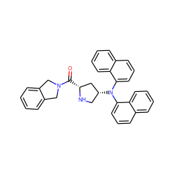 O=C([C@@H]1C[C@H](N(c2cccc3ccccc23)c2cccc3ccccc23)CN1)N1Cc2ccccc2C1 ZINC000045497437