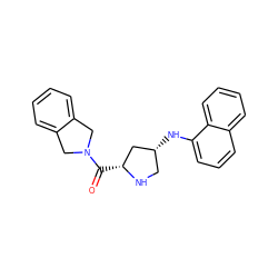 O=C([C@@H]1C[C@H](Nc2cccc3ccccc23)CN1)N1Cc2ccccc2C1 ZINC000040421800