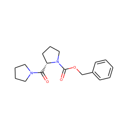 O=C([C@@H]1CCCN1C(=O)OCc1ccccc1)N1CCCC1 ZINC000000057064