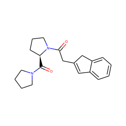 O=C([C@H]1CCCN1C(=O)CC1=Cc2ccccc2C1)N1CCCC1 ZINC000026181915