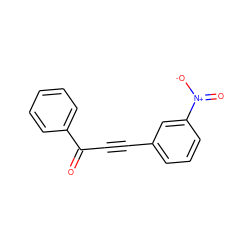 O=C(C#Cc1cccc([N+](=O)[O-])c1)c1ccccc1 ZINC000000984397