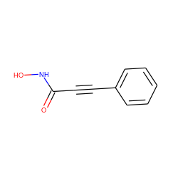 O=C(C#Cc1ccccc1)NO ZINC000027654914