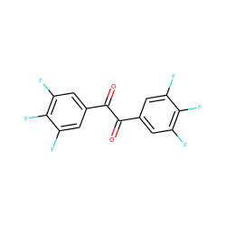 O=C(C(=O)c1cc(F)c(F)c(F)c1)c1cc(F)c(F)c(F)c1 ZINC000013642867