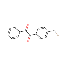 O=C(C(=O)c1ccc(CBr)cc1)c1ccccc1 ZINC000002559787