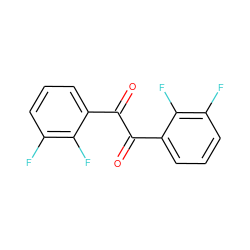 O=C(C(=O)c1cccc(F)c1F)c1cccc(F)c1F ZINC000028713886