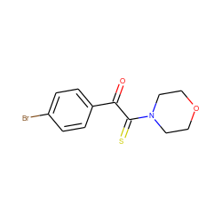 O=C(C(=S)N1CCOCC1)c1ccc(Br)cc1 ZINC000005569377