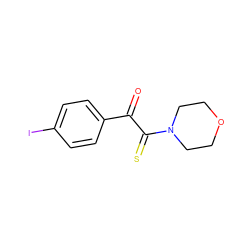 O=C(C(=S)N1CCOCC1)c1ccc(I)cc1 ZINC001772570857