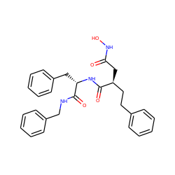 O=C(C[C@@H](CCc1ccccc1)C(=O)N[C@@H](Cc1ccccc1)C(=O)NCc1ccccc1)NO ZINC000026667848