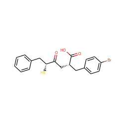 O=C(C[C@@H](Cc1ccc(Br)cc1)C(=O)O)[C@H](S)Cc1ccccc1 ZINC001772657695