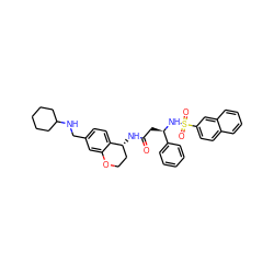 O=C(C[C@@H](NS(=O)(=O)c1ccc2ccccc2c1)c1ccccc1)N[C@@H]1CCOc2cc(CNC3CCCCC3)ccc21 ZINC000028644852