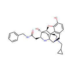 O=C(C[C@@H]1N[C@@]23CC[C@]1(O)[C@H]1Oc4c(O)ccc5c4[C@@]12CCN(CC1CC1)[C@H]3C5)NCc1ccccc1 ZINC000299824047