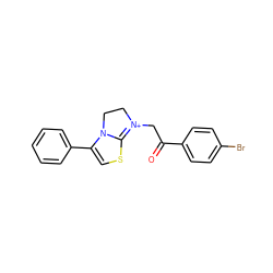 O=C(C[N+]1=C2SC=C(c3ccccc3)N2CC1)c1ccc(Br)cc1 ZINC000013687982