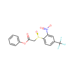 O=C(C[S@@+]([O-])c1ccc(C(F)(F)F)cc1[N+](=O)[O-])Oc1ccccc1 ZINC000000952018